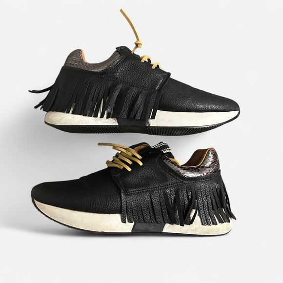 Unbranded Women's Black and Brown Trainers - Picture 6 of 7